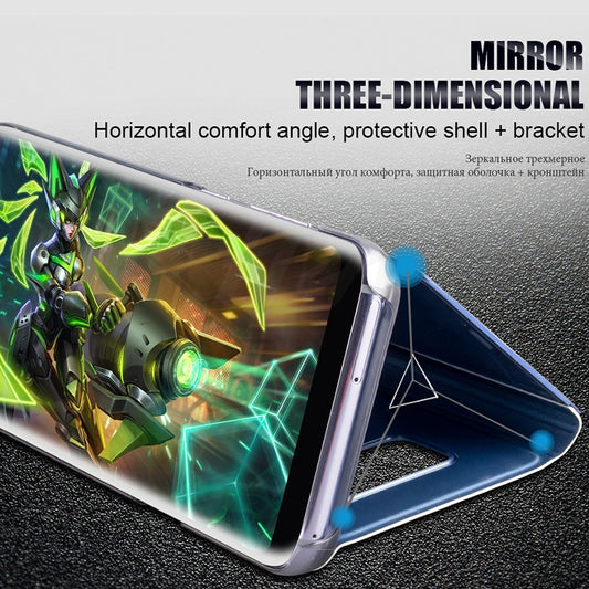 Luxury Smart Mirror Flip Phone Case For Samsung Galaxy S10E S10 S9 S8 Plus Cover Cover