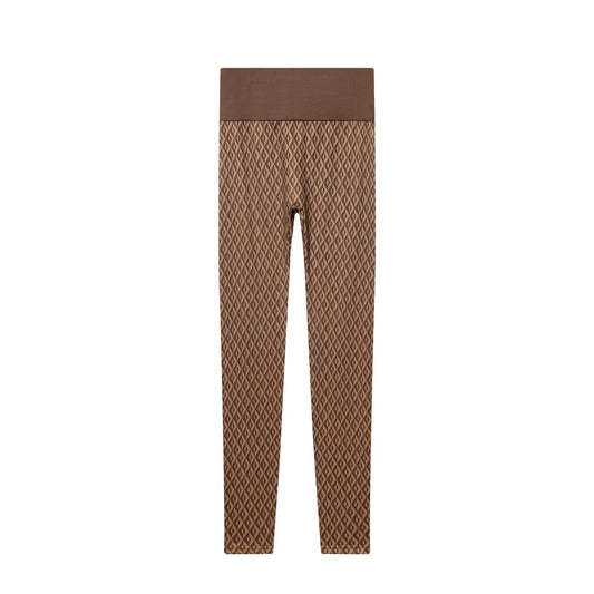 Skiing Series Warm T-shirt Tight Pants Set
