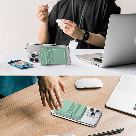 Applicable to iPhone 15 mobile phone card holder Apple 14 MagSafe magnetic card holder wallet back sticker card holder bracket 13