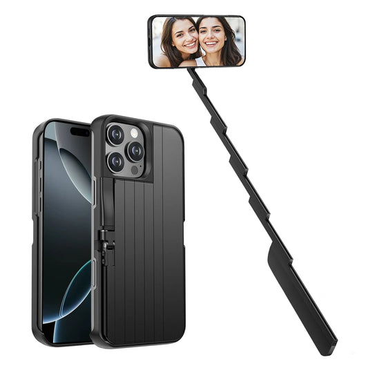 New Apple Phone case Selfie Stick Multi-functional Three-in-one Anti-drop protection