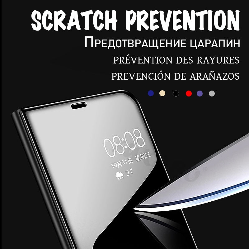 Flip Standing Case For Huawei P20 Lite P10 P30 Mate 10 Pro 20 20X Mirror Cases For Huawei