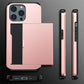 Applicable iphone 14 phone case Apple 13 slider insert card 2 in 1 anti-drop 12Pro wallet case XR