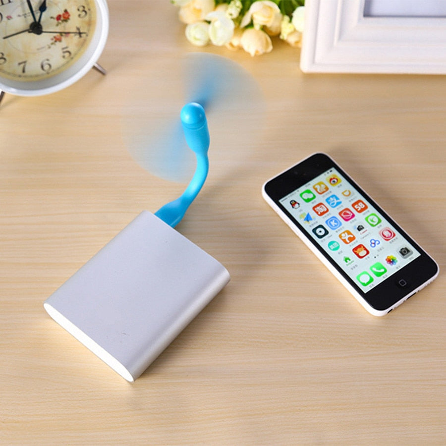 Portable Flexible USB Cooler Mini Cooling Fan Cute Colorful Cooler For Laptop Desktop Computer
