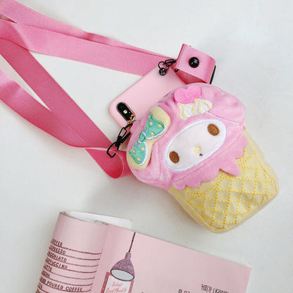 Sam S9 plus cartoon Pouch Case , Totoro minnie mickey wallet Shell for Samsung Galaxy S9 + strap
