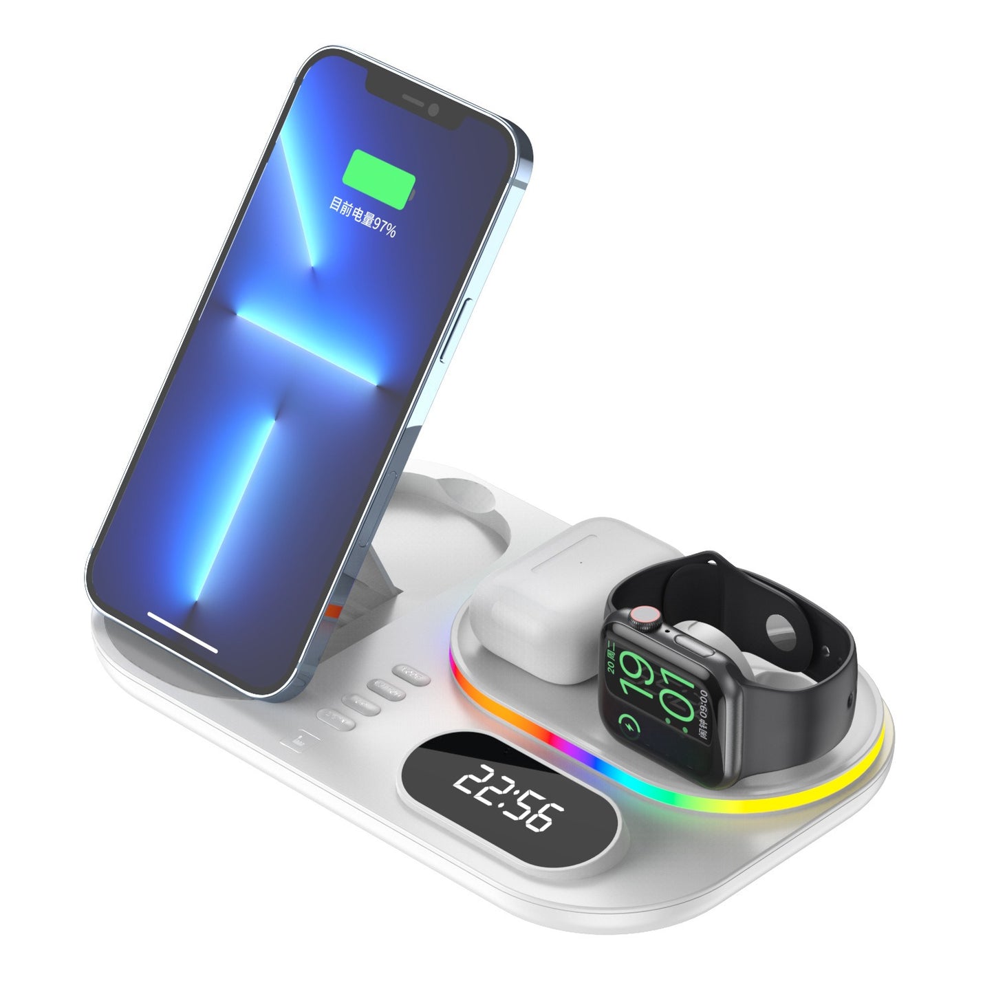 3-in-1 wireless charger Magsafe suitable for Apple multifunctional magnetic wireless fast charging