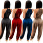FashionStyle Sexy Strappy Elastic Split Women's Jumpsuit
