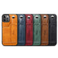 Luxury Leather Bracket Wristband Card Slot Holder Cover ShockProof Wallet Shell