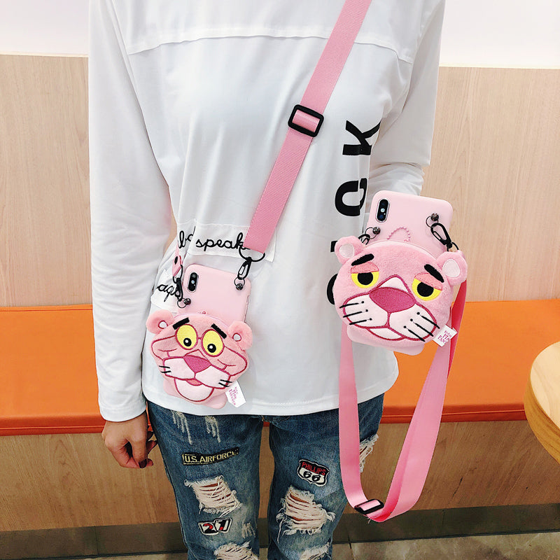 Sam S9 plus cartoon Pouch Case , Totoro minnie mickey wallet Shell for Samsung Galaxy S9 + strap