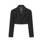 Retro Short Waist Jacket+Pants Set