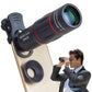 Mobile Phone Lens for iPhone Samsung Smartphones Universal Clip Telefon Camera Lens with Tripod