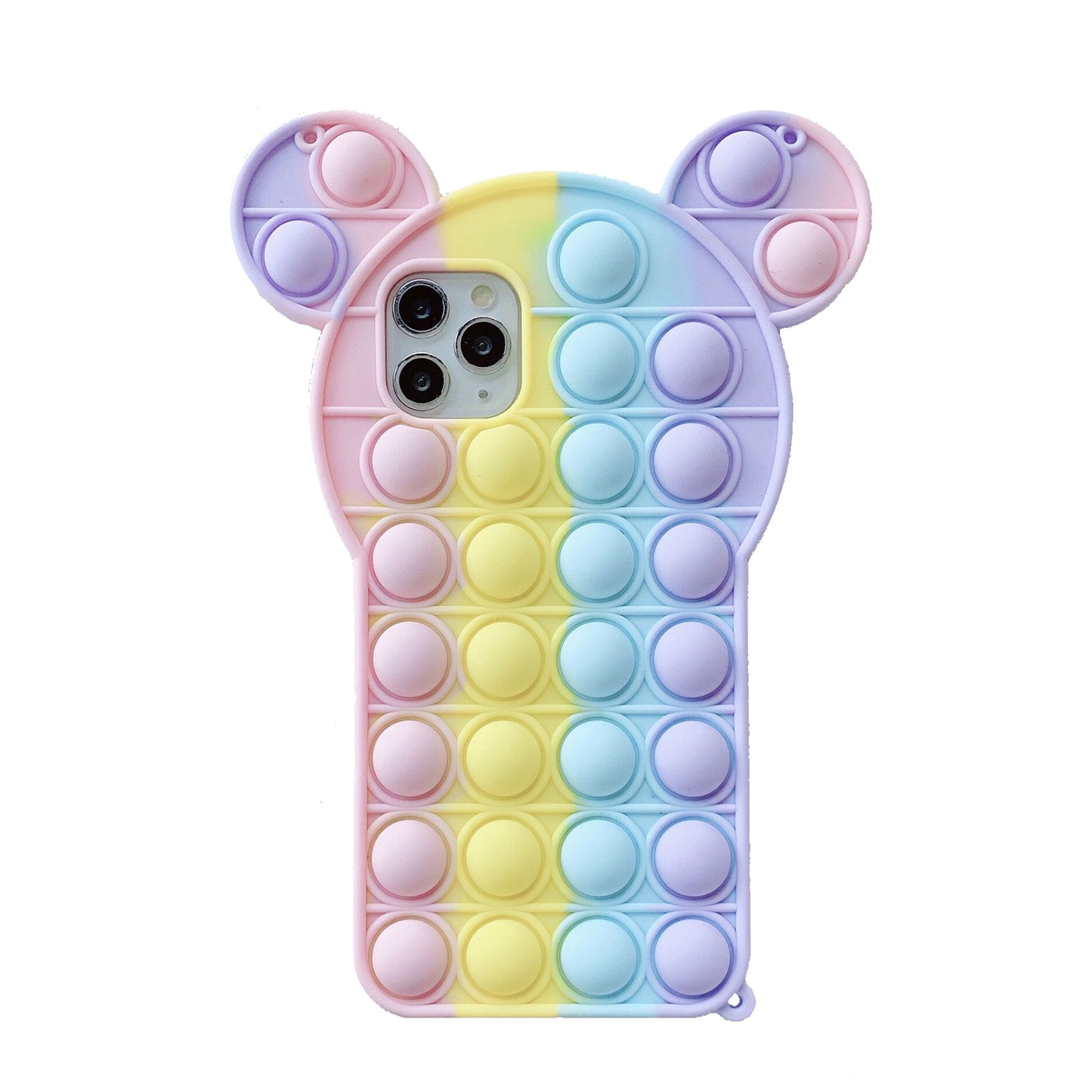 Rainbow Mickey Mouse Pioneer for Apple XR/SE2 Mobile Phone Casel iPhone12 Decompression 11promax Silicone