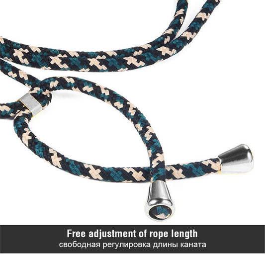 Strap Cord Chain Phone Cover for iPhone 7 8 11 pro XS Max XR X Necklace Lanyard Carry to hang For iPhone 7 8 plus 11 6S X Case