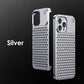 Metalen Warmteafvoer Telefoonhoes Voor Iphone 13 12 14 15 Pro Max Plus Koelende Geur Randloze Holle Aluminium Schokbestendige Hoes