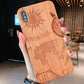 Laser Engraving Real Wood Cell Phone Case for iPhone XS MAX XR 7 8PLUS X Wooden Unique Shock Customized Bamboo Phone Cover Shell