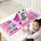 208-Piece with Easel Children's Painted Set Painting Watercolor Pen Brush Art Learning Supplies Stationery Set