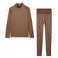 Skiing Series Warm T-shirt Tight Pants Set
