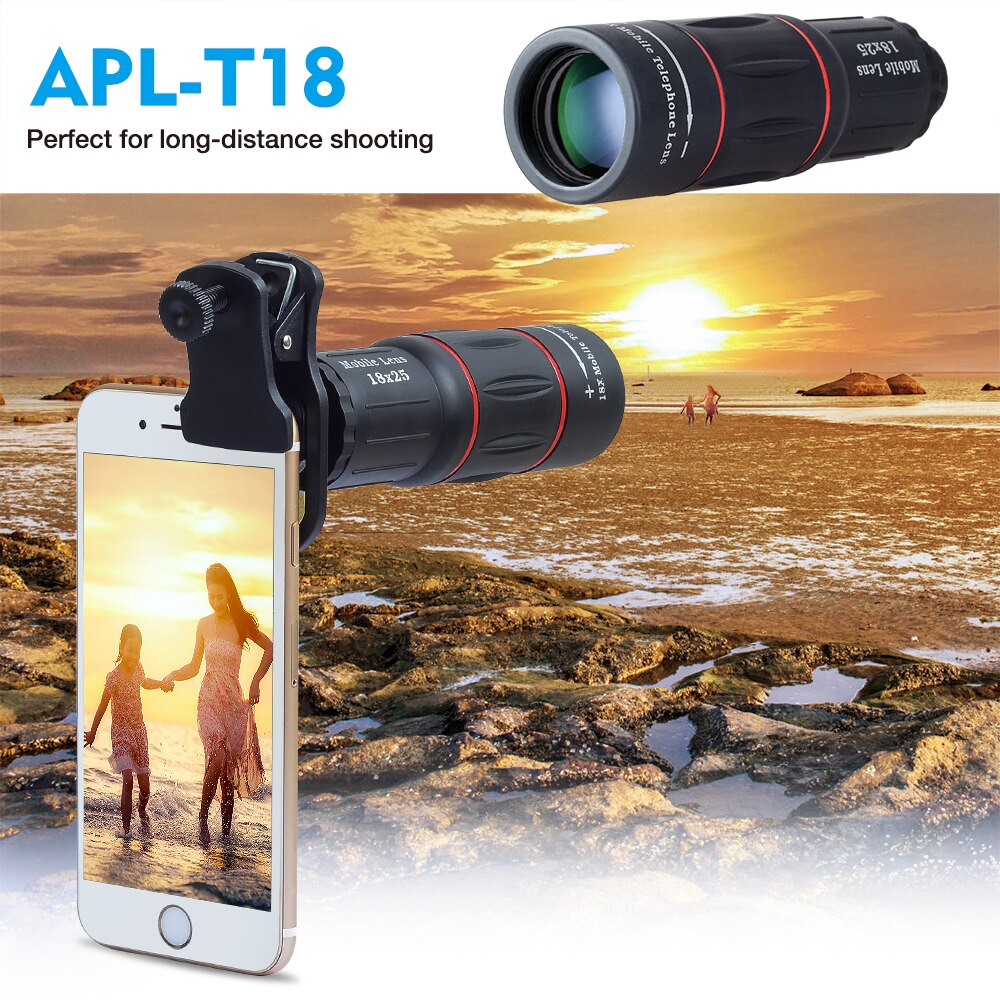Mobile Phone Lens for iPhone Samsung Smartphones Universal Clip Telefon Camera Lens with Tripod
