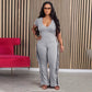 Sexy slim fitting fringe jumpsuit