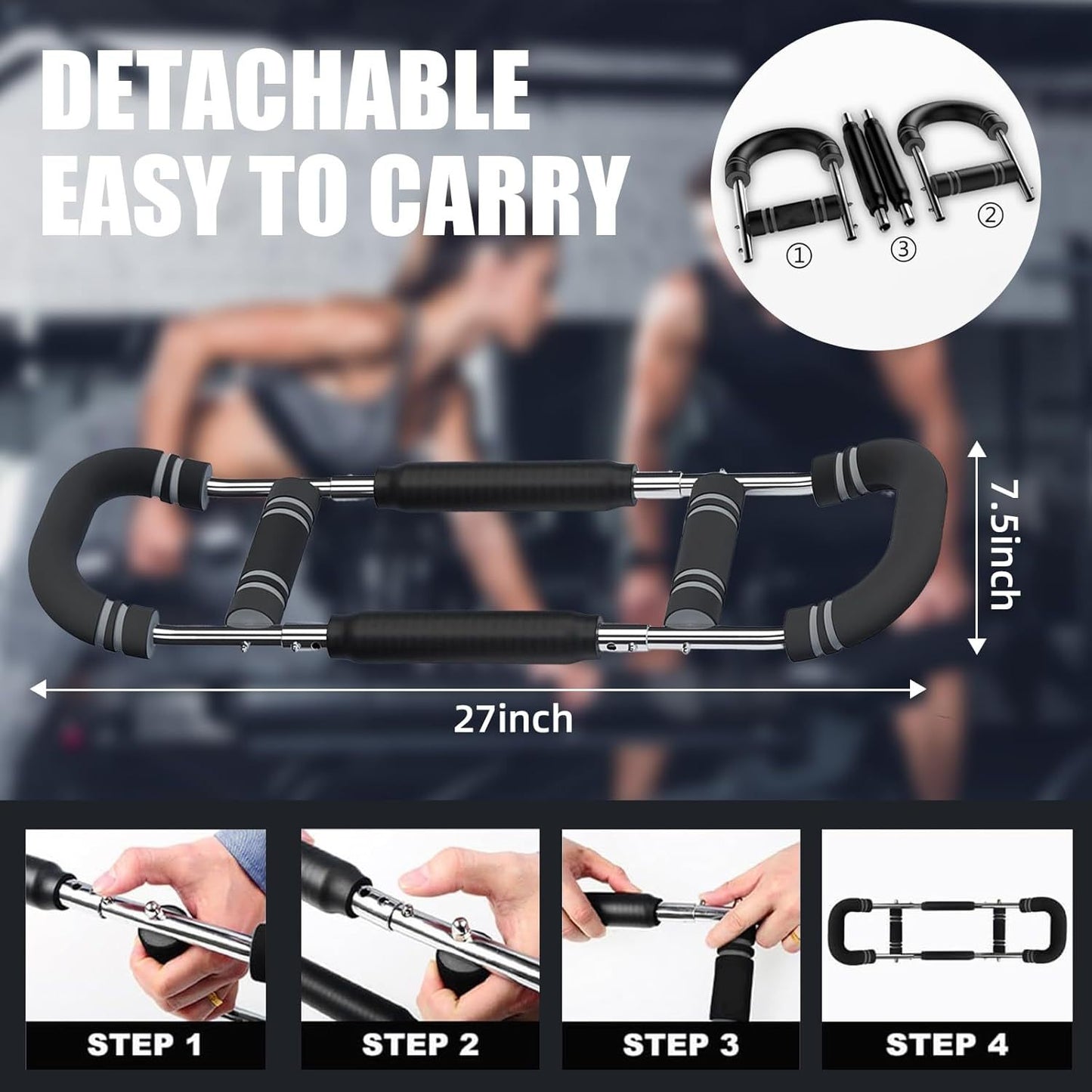 Multi functional adjustable arm strength device U-shaped chest muscle training and fitness equipment