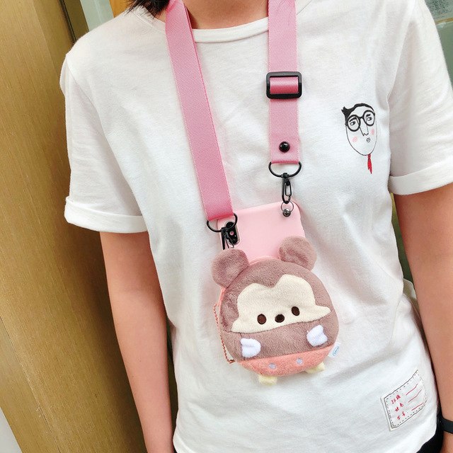 Sam S9 plus cartoon Pouch Case , Totoro minnie mickey wallet Shell for Samsung Galaxy S9 + strap