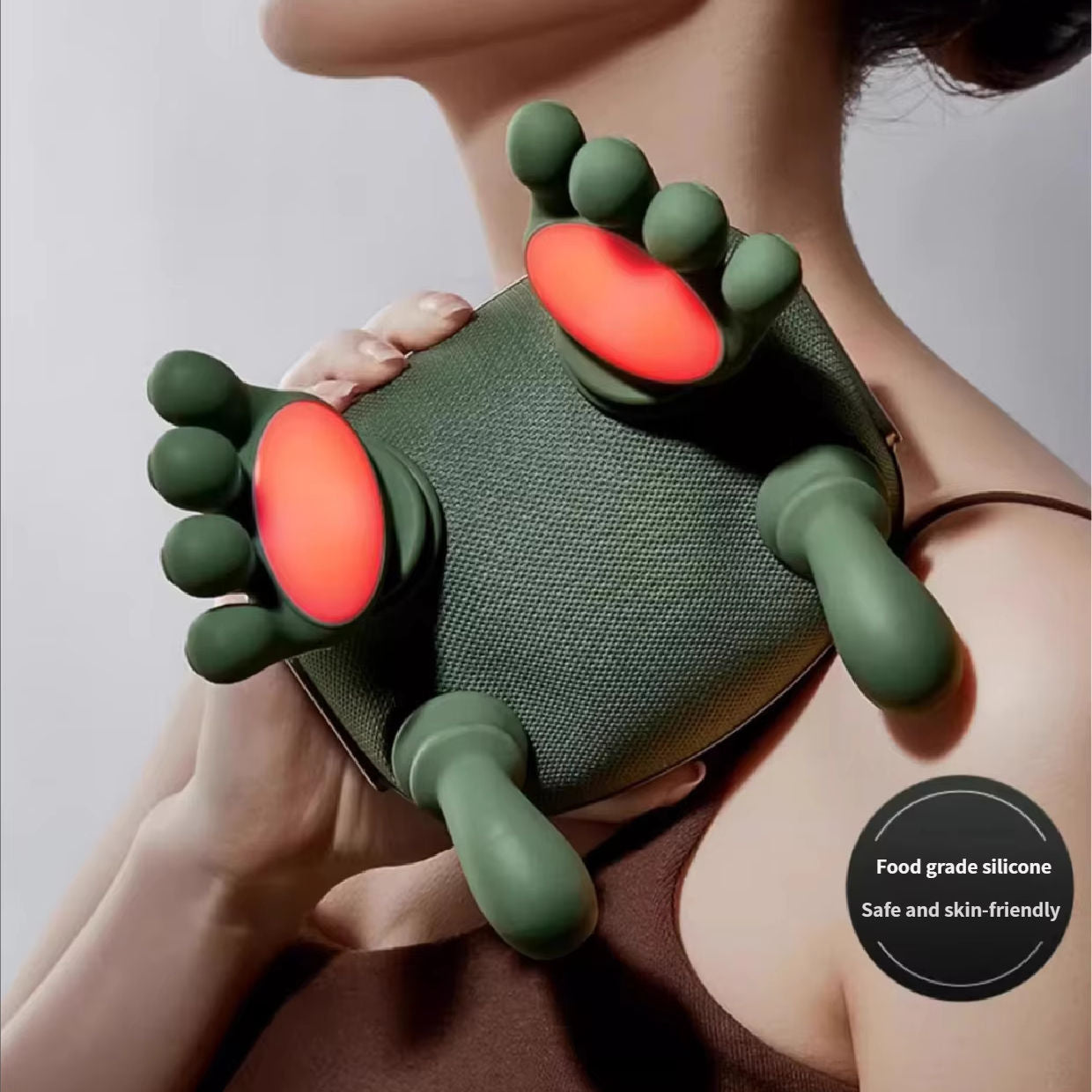 Shoulder and neck massager multifunctional home cervical massager heating