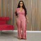 Sexy slim fitting fringe jumpsuit
