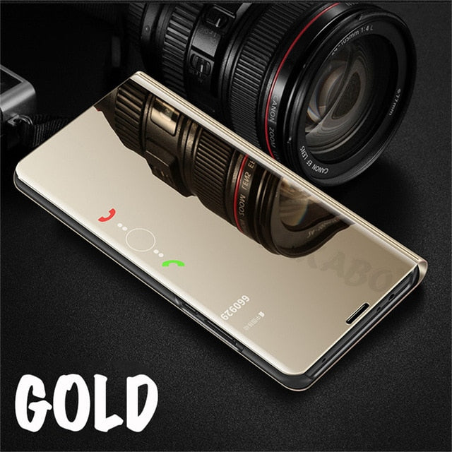 Flip Standing Case For Huawei P20 Lite P10 P30 Mate 10 Pro 20 20X Mirror Cases For Huawei