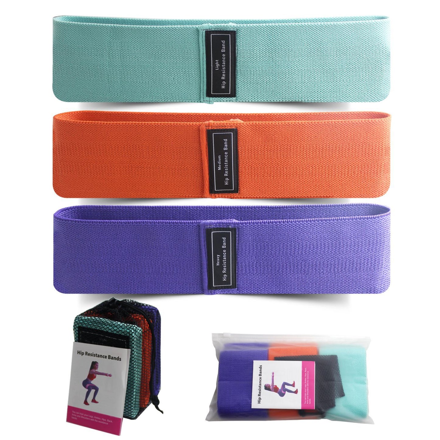 Body shaping squat hip circle yoga fitness tension belt resistance belt stretch belt