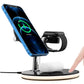 Magsafe desktop magnetic mobile phone holder charger three-in-one wireless charging watch headset