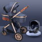 High landscape baby stroller that can sit or lie down lightweight folding two-way shock-absorbing newborn baby stroller