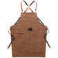 Apron denim workwear with logo printing