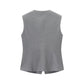 Herringbone A-line vest+flared leggings