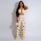 Style Sexy Ripped Fitted Two-Piece Nightclub Outfit