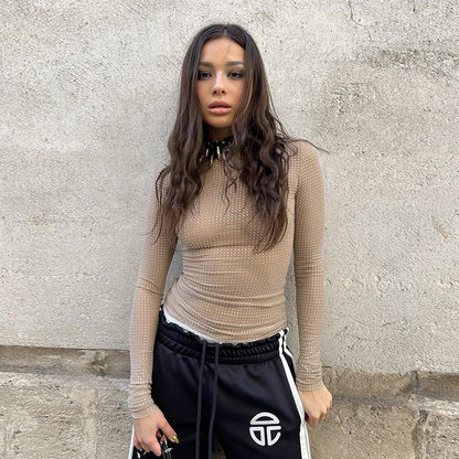 Perspective long sleeved top