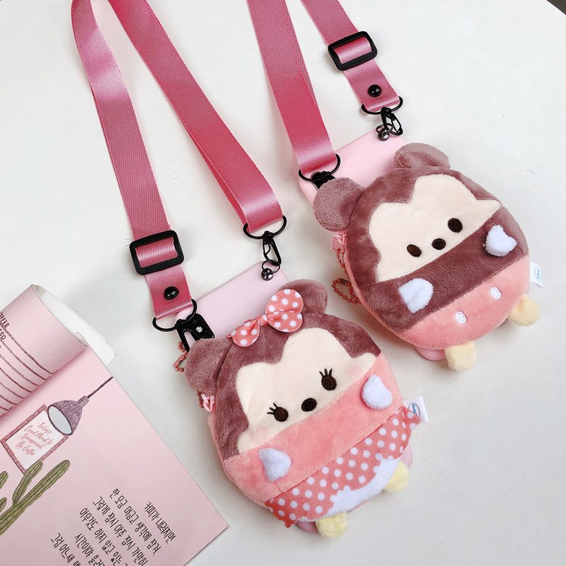 Sam S9 plus cartoon Pouch Case , Totoro minnie mickey wallet Shell for Samsung Galaxy S9 + strap