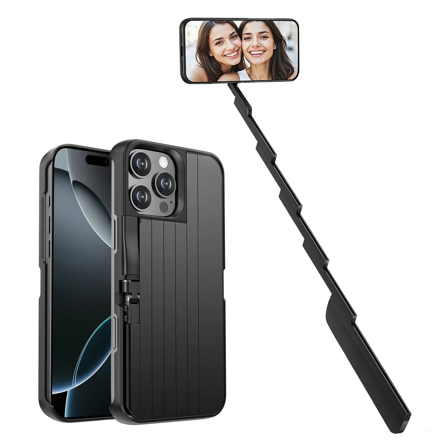 New Apple Phone case Selfie Stick Multi-functional Three-in-one Anti-drop protection