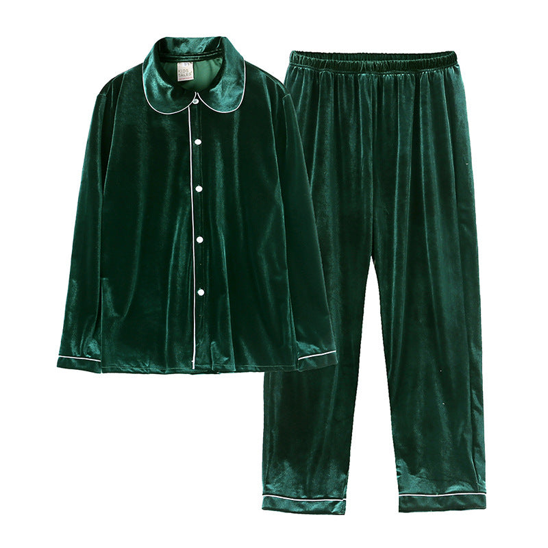 Children's bathrobes gold velvet men's and women's home clothes