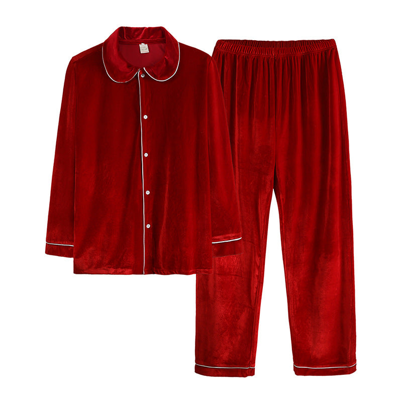 Children's bathrobes gold velvet men's and women's home clothes