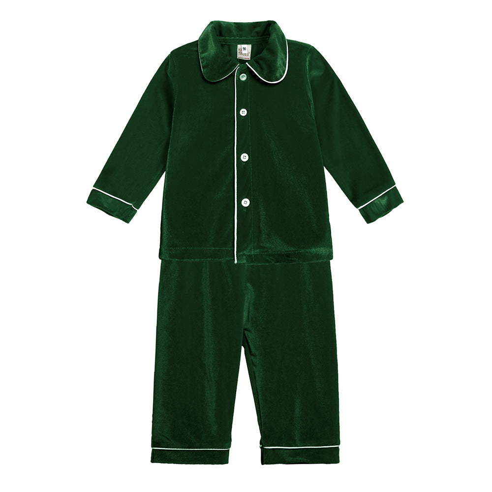 Children's bathrobes gold velvet men's and women's home clothes