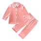 Children's bathrobes gold velvet men's and women's home clothes